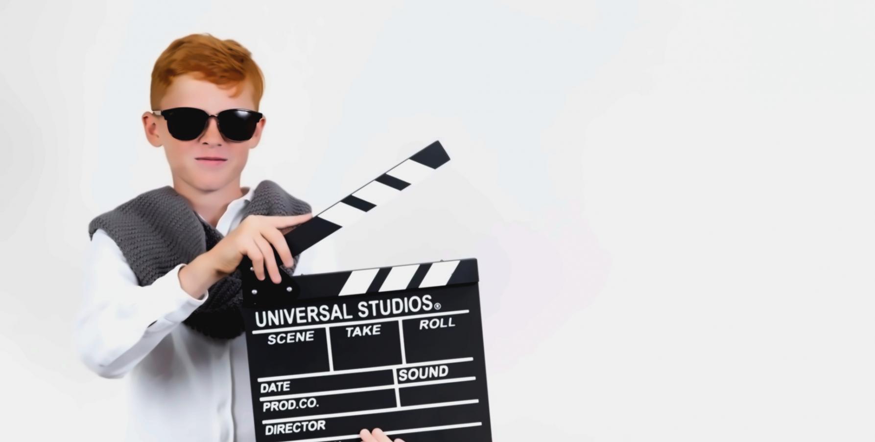 Actor engaged in emotion-based training exercise